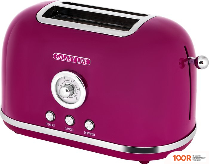 Тостер Galaxy Line GL2916 (МАЛИНОВЫЙ ДЖЕМ) (290401)