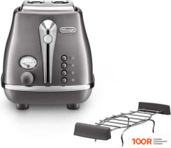 Тостер DeLonghi ICONA METALLICS CTOT2103.GY (290340)
