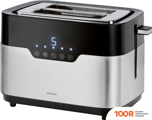 Тостер CENTEK CT-1423 (СТАЛЬ) (290319)