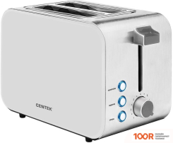 Тостер CENTEK CT-1422 (БЕЛЫЙ/СЕРЕБРИСТЫЙ) (290317)