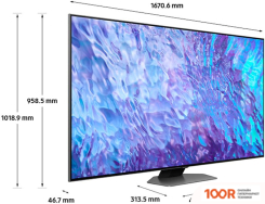 Телевизор Samsung QLED 4K Q80C QE75Q80CATXXU (288149)