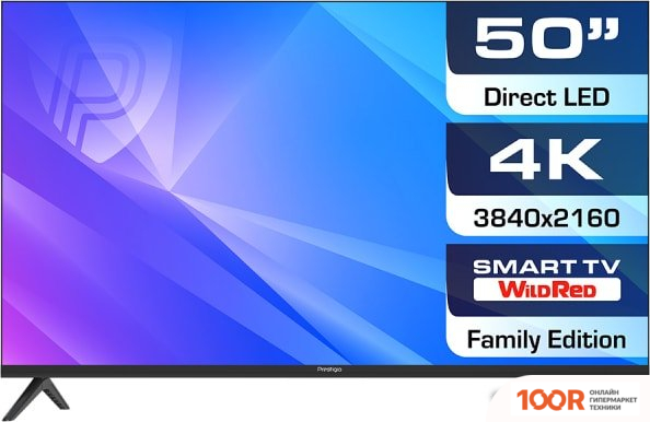 Телевизор Prestigio PTV50SS06X (ЧЕРНЫЙ) (287582)