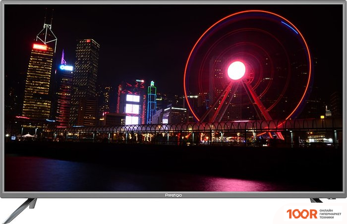 Телевизор Prestigio PTV43SN04Y (СЕРЫЙ) (287577)