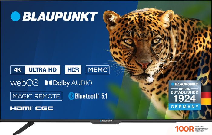 Телевизор Blaupunkt 55UW5000T + ПОРТАТИВНАЯ АУДИОСИСТЕМА TOSHIBA TY-WSP150 (285354)