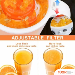 Соковыжималка Sonifer SF-5514 (БЕЛЫЙ/ОРАНЖЕВЫЙ) (264998)