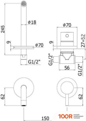 Paffoni LIGHT LIG007CR70 (259660)