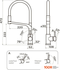 Omoikiri SINTO 2 PLUS-BN-WH (НЕРЖАВЕЮЩАЯ СТАЛЬ/БЕЛЫЙ) (259501)