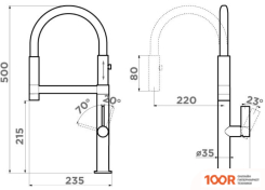 Omoikiri OSAKA BN-BL (НЕРЖАВЕЮЩАЯ СТАЛЬ/ЧЕРНЫЙ) (259450)