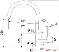 Franke LINA XL 115.0626.019 (ЧЕРНЫЙ МАТОВЫЙ) (254199)