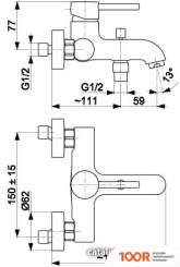 Armatura MOZA BLACK 5034-010-81 (249964)