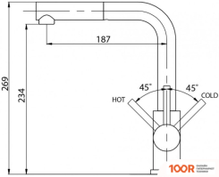 Aquasanita MODUS 2383 601 (ЧЕРНЫЙ) (249687)