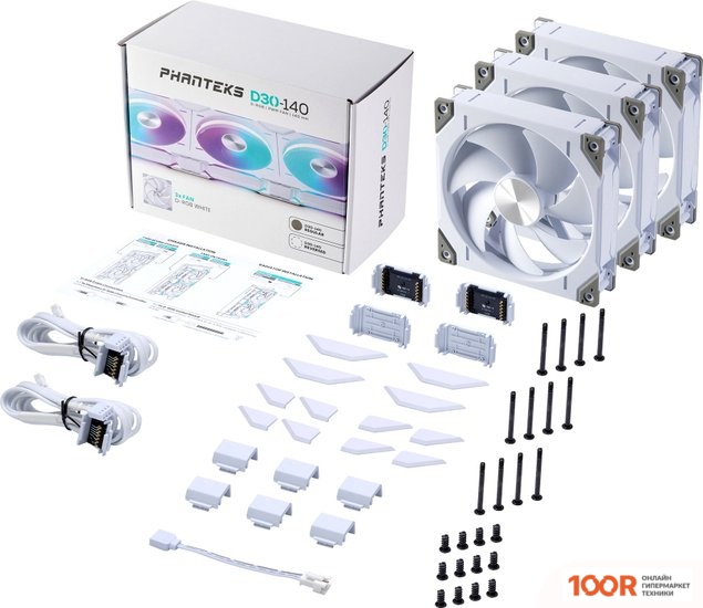 Phanteks D30-140 D-RGB REGULAR WHITE TRIPLE PH-F140D30_DRGB_PWM_WT01_3P (247923)