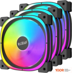 PCCooler EF120 ARGB (ЧЕРНЫЙ, 3 ШТ.) (247782)