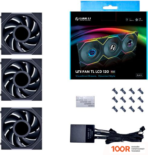 Lian Li UNI FAN TL LCD 120 TRIPLE PACK G99.12TLLCD3B.R0 (247582)
