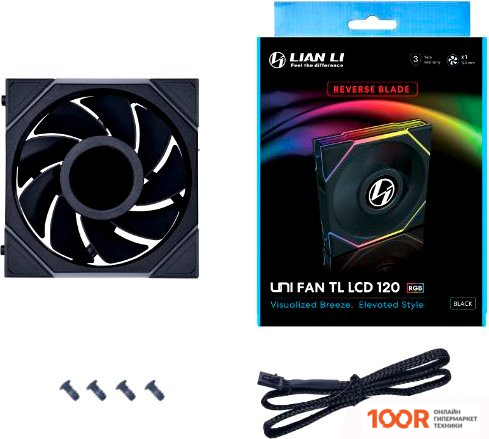 Lian Li UNI FAN TL LCD 120 REVERSE G99.12RTLLCD1B.R0 (247576)