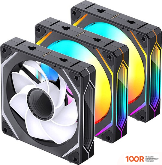 Jonsbo ZL-120 REVERSED (ЧЕРНЫЙ, 3 ШТ.) (247425)