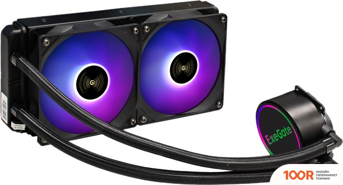 ExeGate BLACKWATER-240V2.PWM.RGB EX293457RUS (246336)