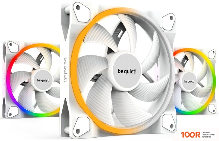 be quiet! LIGHT WINGS WHITE 140MM PWM TRIPLE-PACK BL102 (245637)