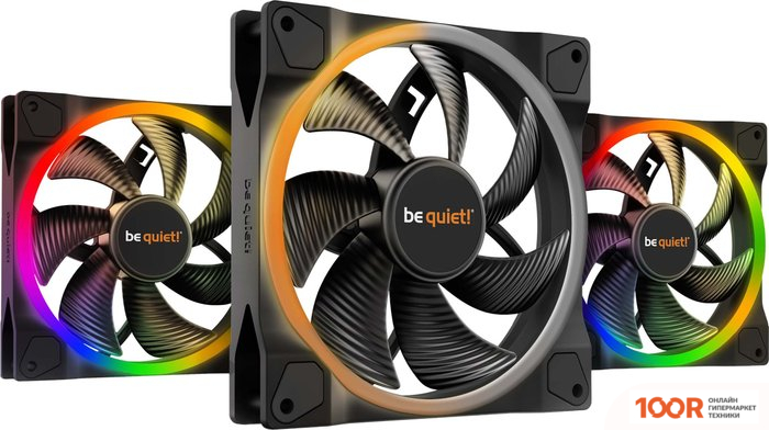 be quiet! LIGHT WINGS 140MM PWM HIGH-SPEED TRIPLE-PACK BL079 (245633)