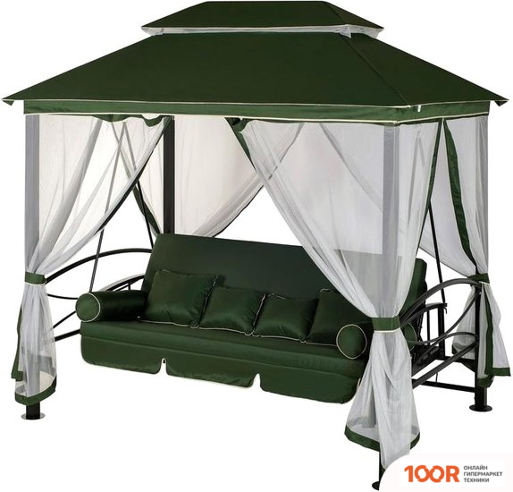 Садовые качели Удачная мебель ПАЛЬМИРА (ЗЕЛЕНЫЙ) (242366)