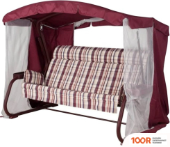 Садовые качели Удачная мебель МЕРИДА ПРЕМИУМ (ВИННЫЙ 336) (242357)