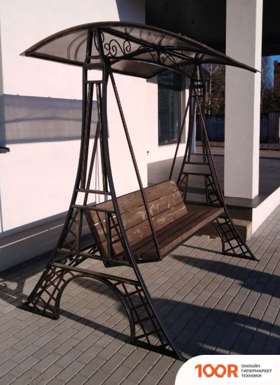 Садовые качели Грифонсервис ЭЙФЕЛЬ КЛ11 (ЧЕРНЫЙ/ТИК) (242343)