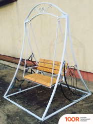 Садовые качели Грифонсервис КЛ7 (БЕЛЫЙ/ТИК) (242341)