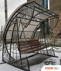 Садовые качели Грифонсервис КЛ6 (ЧЕРНЫЙ В ЗОЛОТЕ/БРОНЗА/СОСНА ПАЛИСАНДР) (242340)