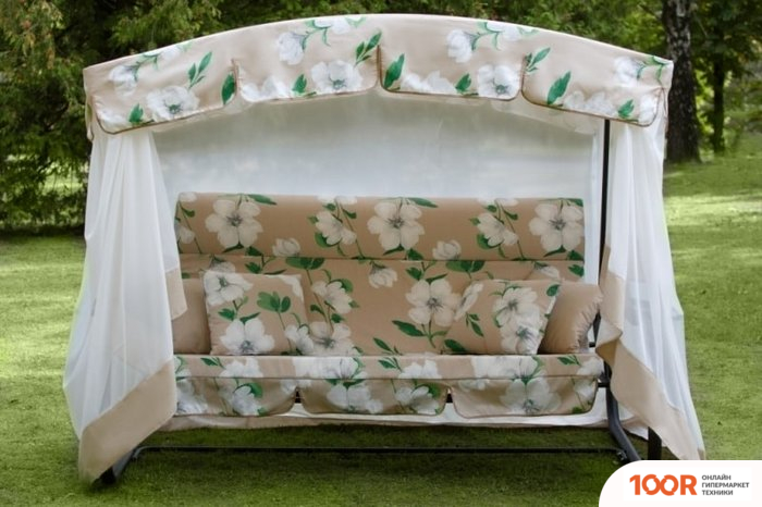 Садовые качели Olsa ТУРИН ПРЕМИУМ FLOWER С1203 (242288)