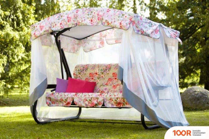 Садовые качели Olsa ТУРИН ПРЕМИУМ FLOWER С1202 (242287)