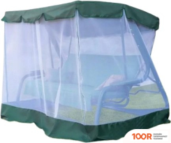 Садовые качели Olsa МАДРИД, САКУРА, РАНГО, СИЕНА, КАЛИПСО, МАСТАК ПРЕМИУМ С ПРОТИВОМОСКИТНОЙ СЕТКОЙ НА МОЛНИИ (ЗЕЛЕНЫЙ) (242216)