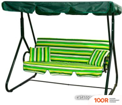 Садовые качели Olsa АРГО С1412 (ЗЕЛЕНЫЙ/ПОЛОСКА) (242165)
