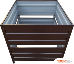 Измельчитель Формула качества ОЦИНКОВАННЫЙ БЕЗ КРЫШКИ 1500X1500X1000 (ВИННО-КРАСНЫЙ) (241910)