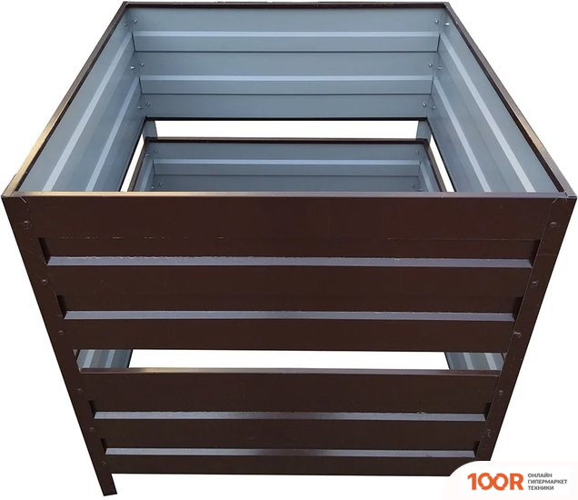 Измельчитель Формула качества ОЦИНКОВАННЫЙ БЕЗ КРЫШКИ 1000X1000X1000 (ВИННО-КРАСНЫЙ) (241900)