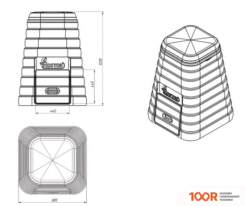 Измельчитель Rostok 205.0600.910.000 (ГРАФИТ) (241851)