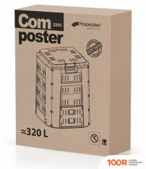 Измельчитель Prosperplast COMPOGREEN 320 Л 90710 (ЧЕРНЫЙ) (241837)