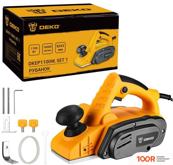 Рубанок Deko DKEP1100W SET1 083-1074 (241083)