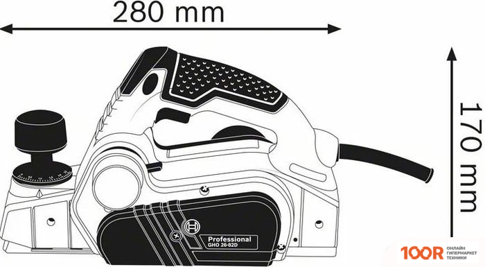 Рубанок Bosch GHO 26-82 D 06015A4302 (241069)
