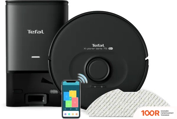 Робот-пылесос Tefal X-PLORER SERIE 75 S+ RG8595WH (240892)