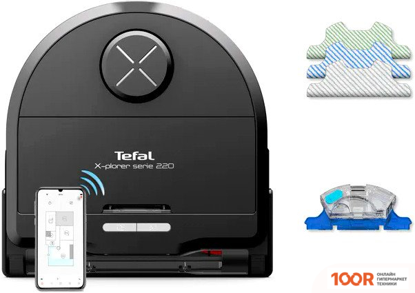 Робот-пылесос Tefal X-PLORER SERIE 220 ANIMAL & ALLERGY RG9475WH (240886)