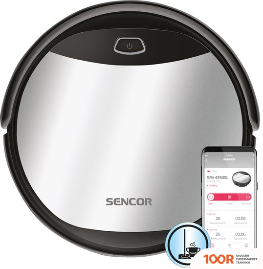 Робот-пылесос Sencor SRV 4250SL (240830)