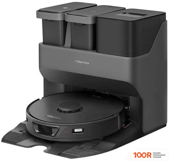 Робот-пылесос Roborock S7 MAX ULTRA Q100TSC (С РУССКОЙ ОЗВУЧКОЙ, ЧЕРНЫЙ) (240780)