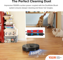 Робот-пылесос Roborock Q5 PRO (С РУССКОЙ ОЗВУЧКОЙ, ЧЕРНЫЙ) (240725)