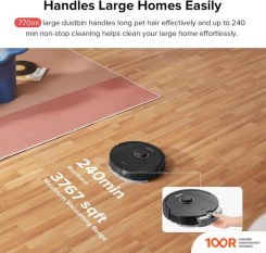 Робот-пылесос Roborock Q5 PRO (С РУССКОЙ ОЗВУЧКОЙ, ЧЕРНЫЙ) (240725)