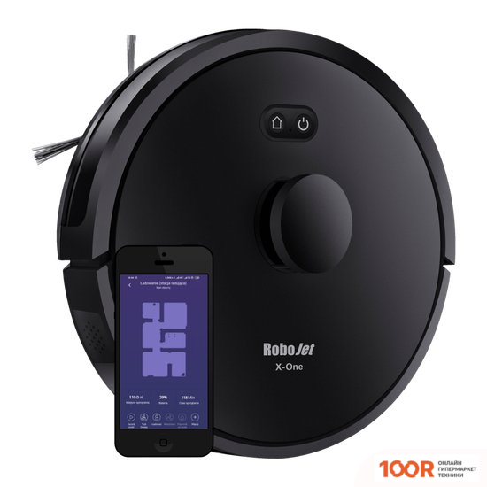 Робот-пылесос Robojet X-ONE BLACK (240712)