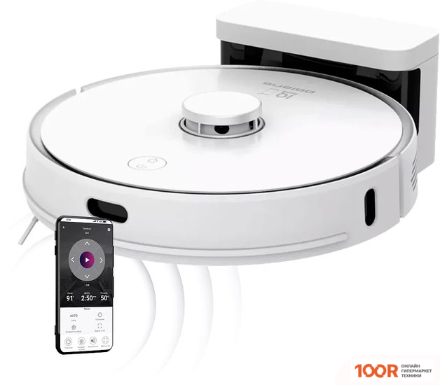 Робот-пылесос Polaris PVCR 0905 WIFI IQ HOME PANORAMA AQUA (БЕЛЫЙ) (240638)