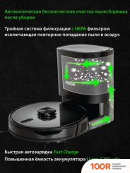 Робот-пылесос Pioneer VC725R (ЧЕРНЫЙ) (240628)