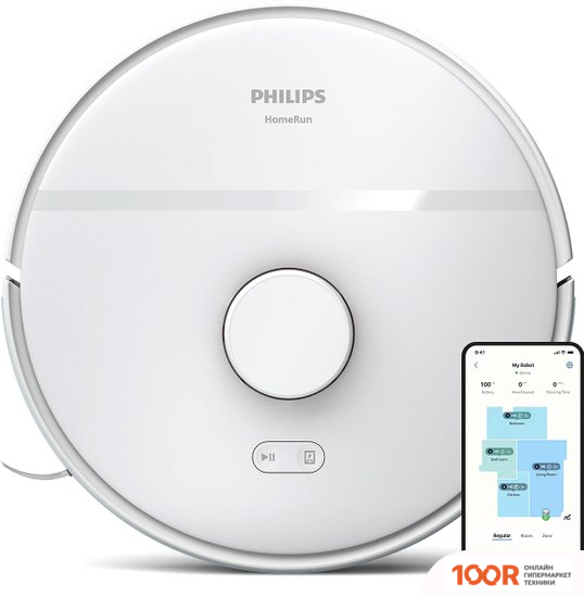 Робот-пылесос Philips HOMERUN 2000 SERIES ARCTIC WHITE XU2000/20 (240609)