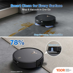 Робот-пылесос Ecovacs DEEBOT T50 MAX PRO OMNI (ЧЕРНЫЙ) (240176)