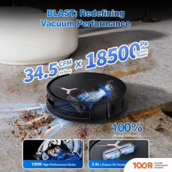 Робот-пылесос Ecovacs DEEBOT T50 MAX PRO OMNI (ЧЕРНЫЙ) (240176)